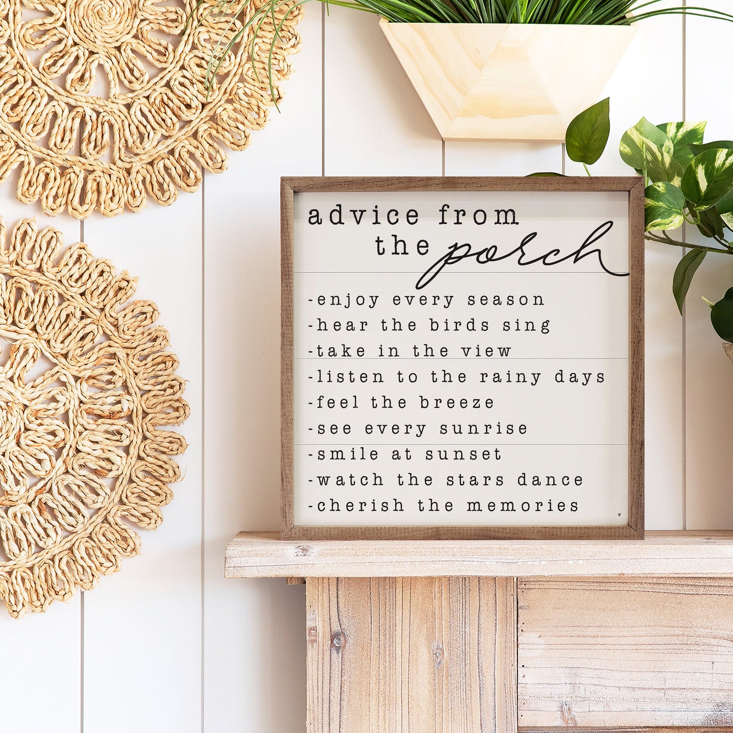 Advice From The Porch White