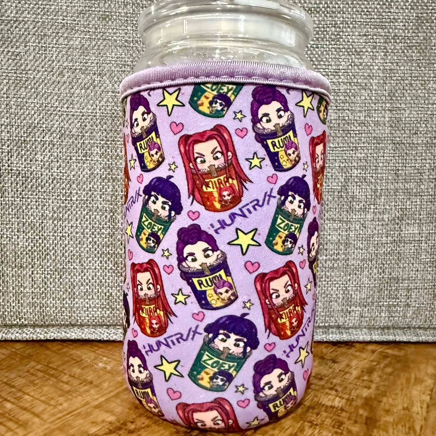 Huntrix Character Cup Sleeve – Vibrant, Fun, Reusable