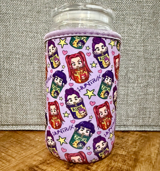 Huntrix Character Cup Sleeve – Vibrant, Fun, Reusable