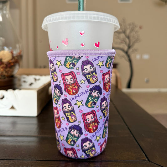 Huntrix Character Cup Sleeve – Vibrant, Fun, Reusable