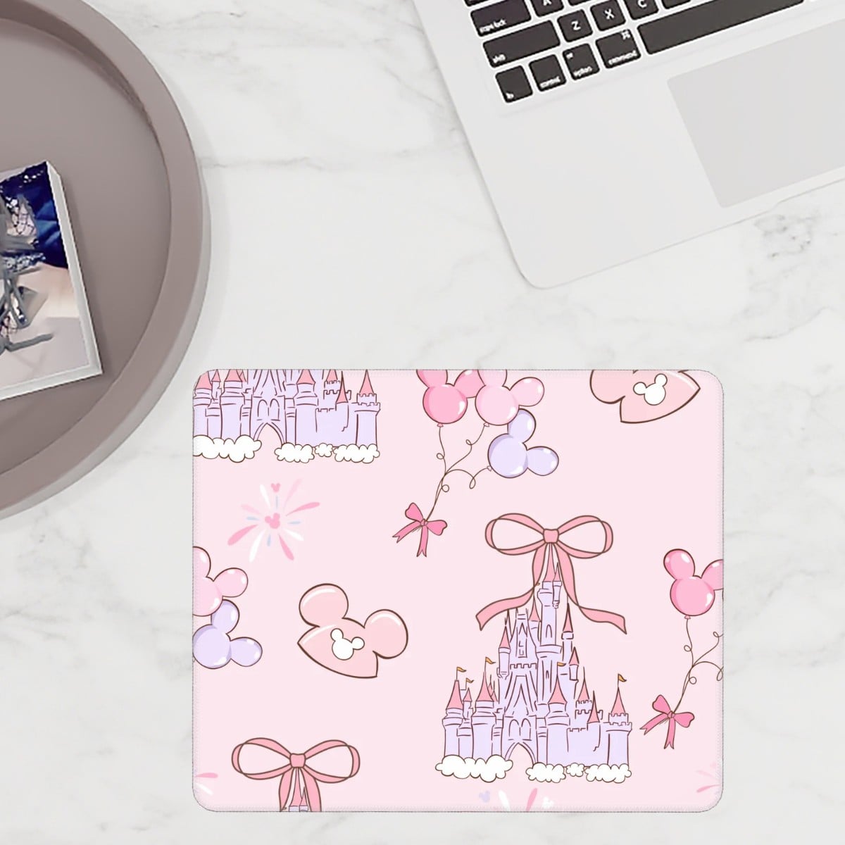 Pastel Fairytale Castle Mouse pad