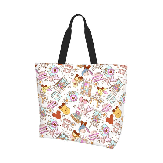 Magical Parks Icons Tote Bag – Magical Passport & Ticket Pattern