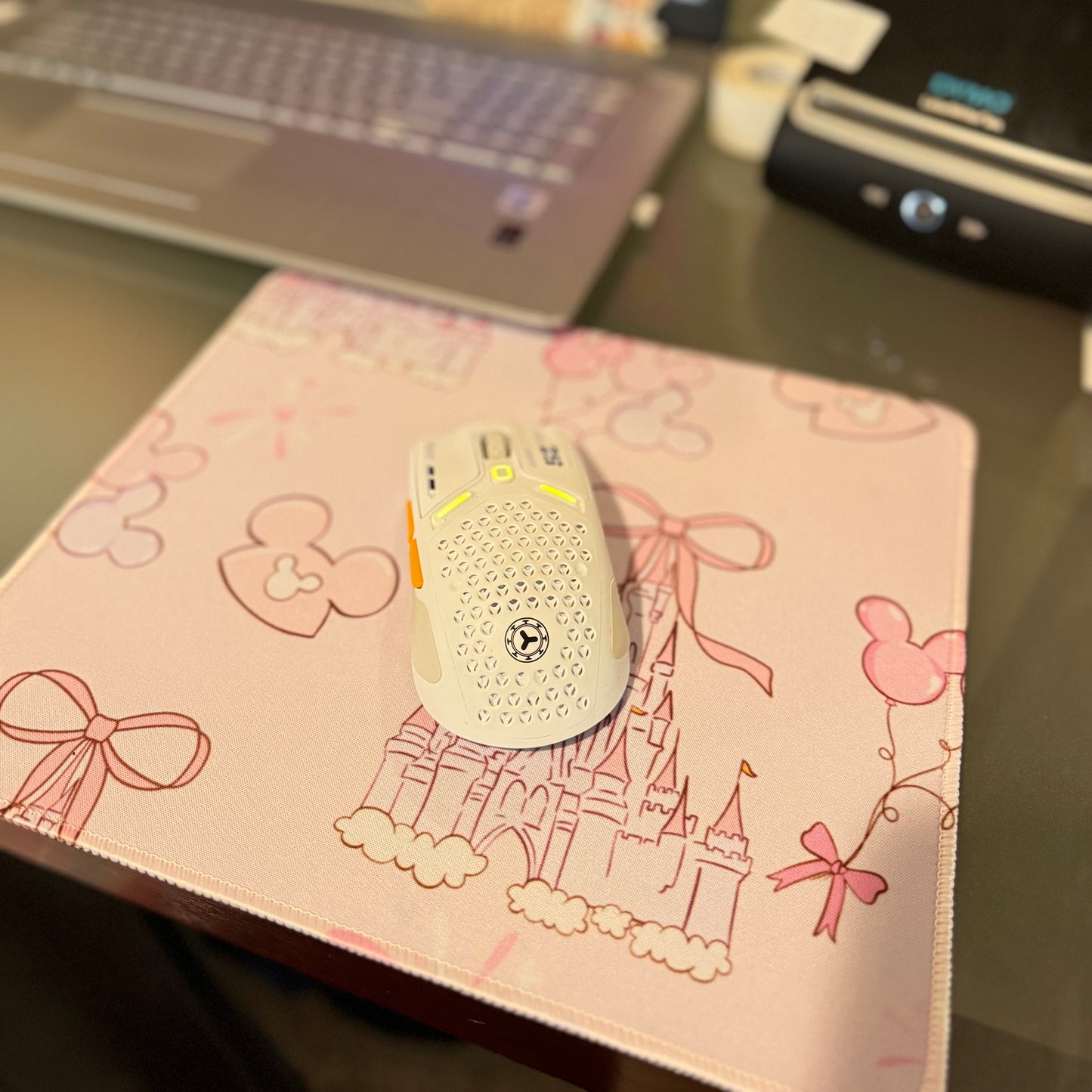 Pastel Fairytale Castle Mouse pad