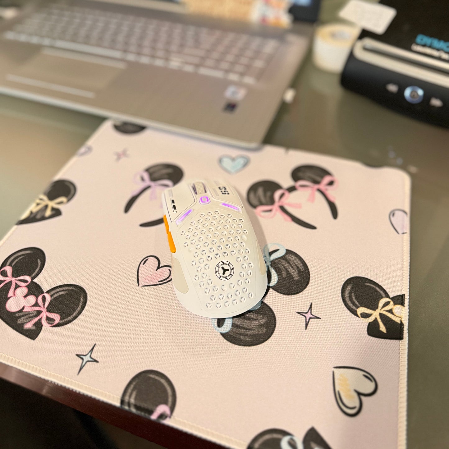Pastel Bow Ears Mouse pad