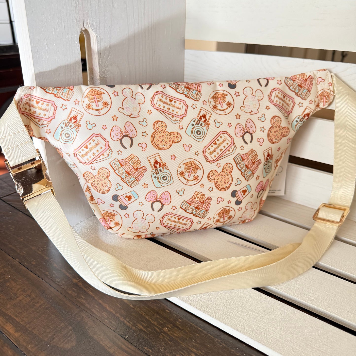 Small World Nylon Fanny Pack, Disneyland Belt Bag