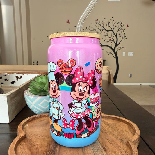 Pastel Sweets Ombre Glass Cup