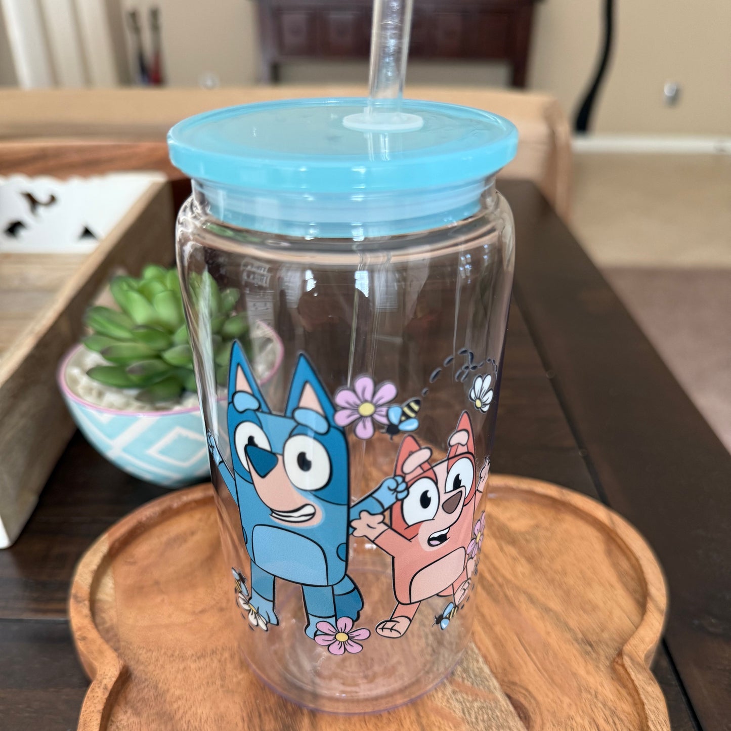 Cute Pups Spring Acrylic Cup