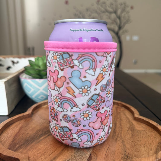 12oz Soda Can Sleeve - Retro Pattern