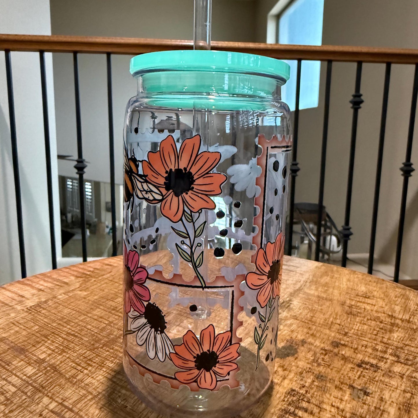 Bee & Blooms Acrylic Tumbler 16oz