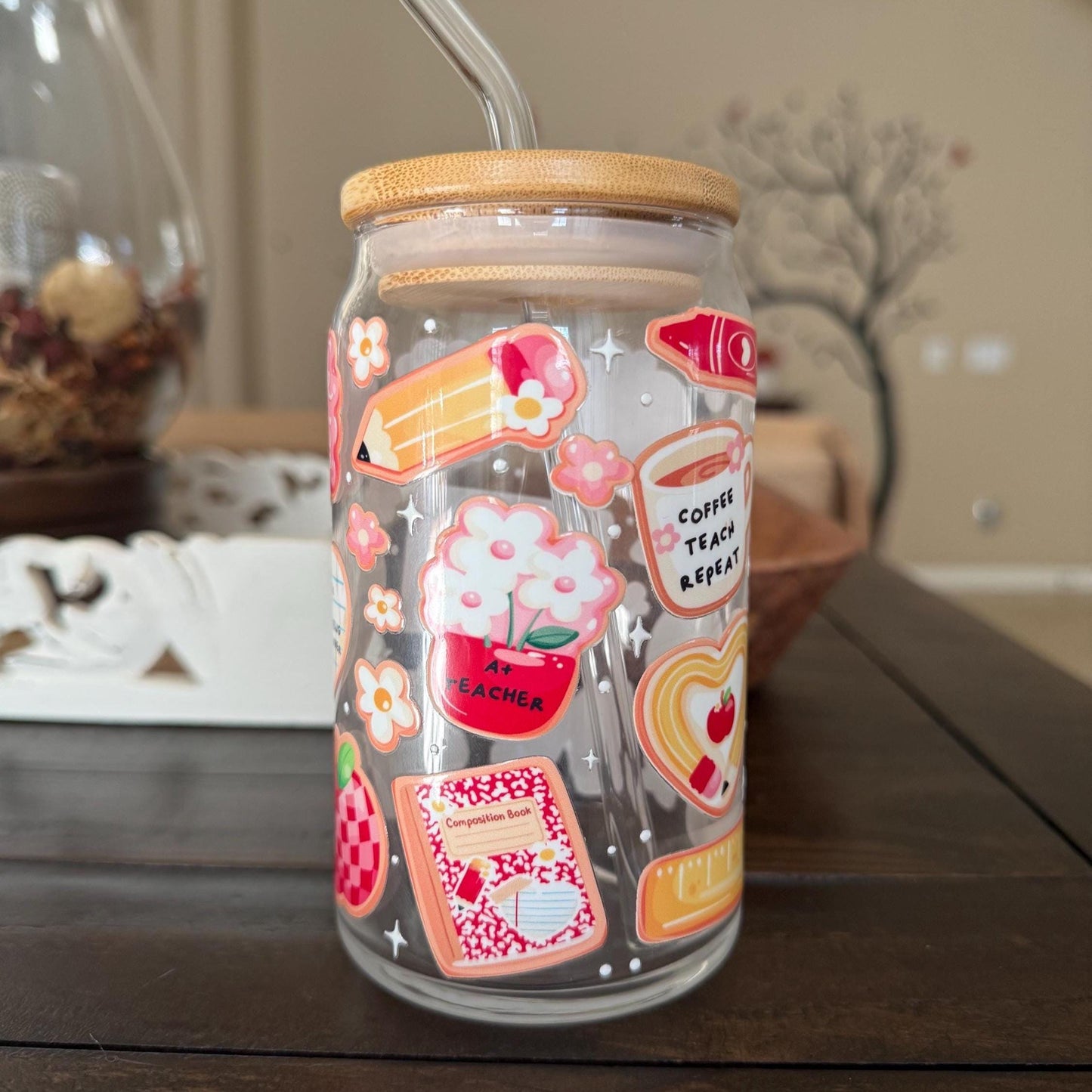 Teacher Gift Libbey Glass Cup – 16oz