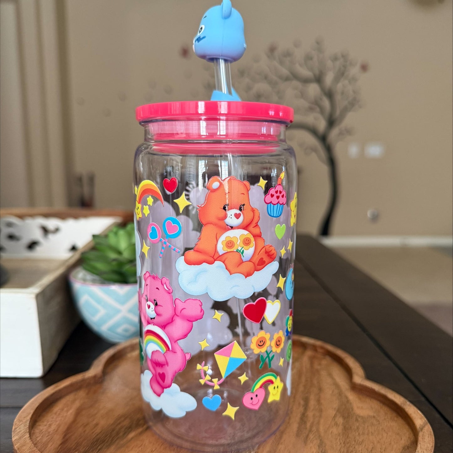 Care bears & Rainbows Acrylic Cup