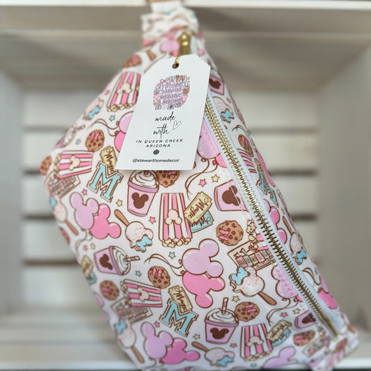 Pastel Snacks Belt Bag – Cute Treat‑Themed Waist Pack