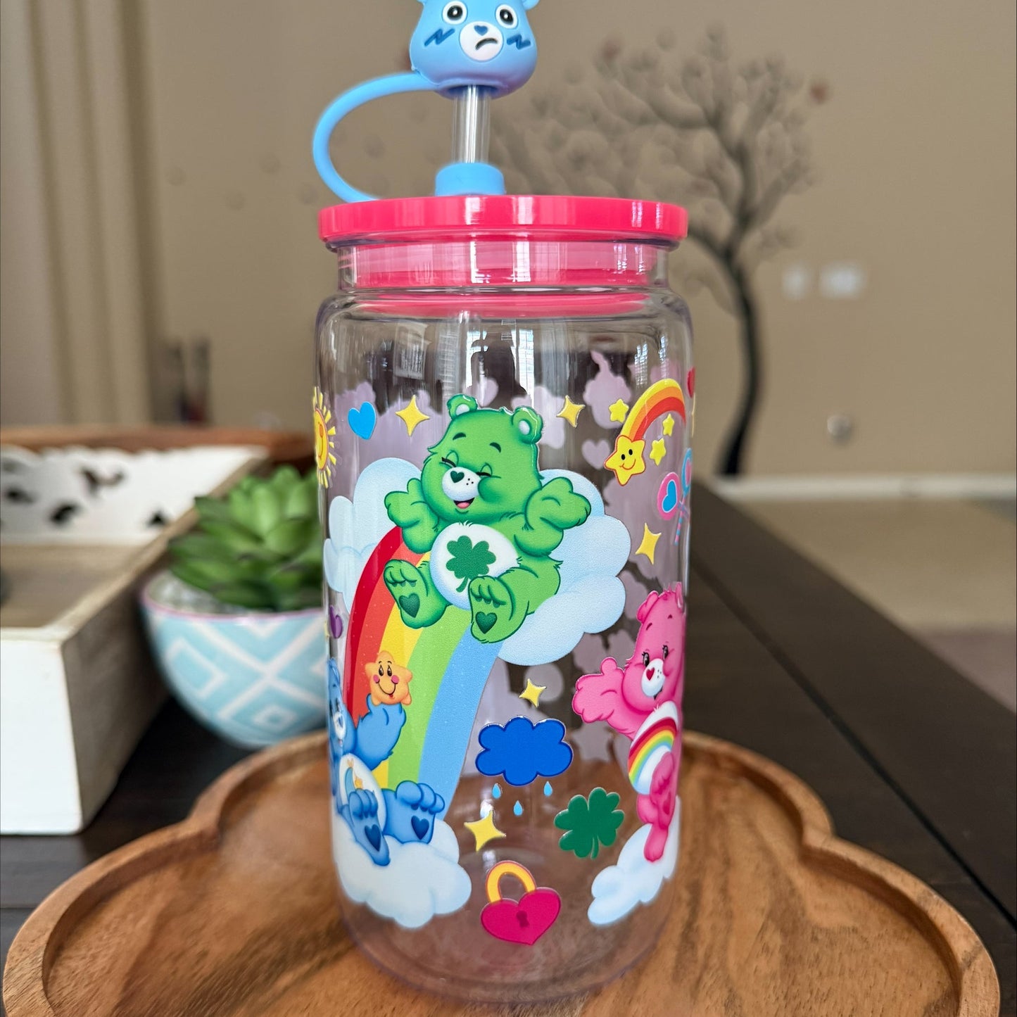 Care bears & Rainbows Acrylic Cup