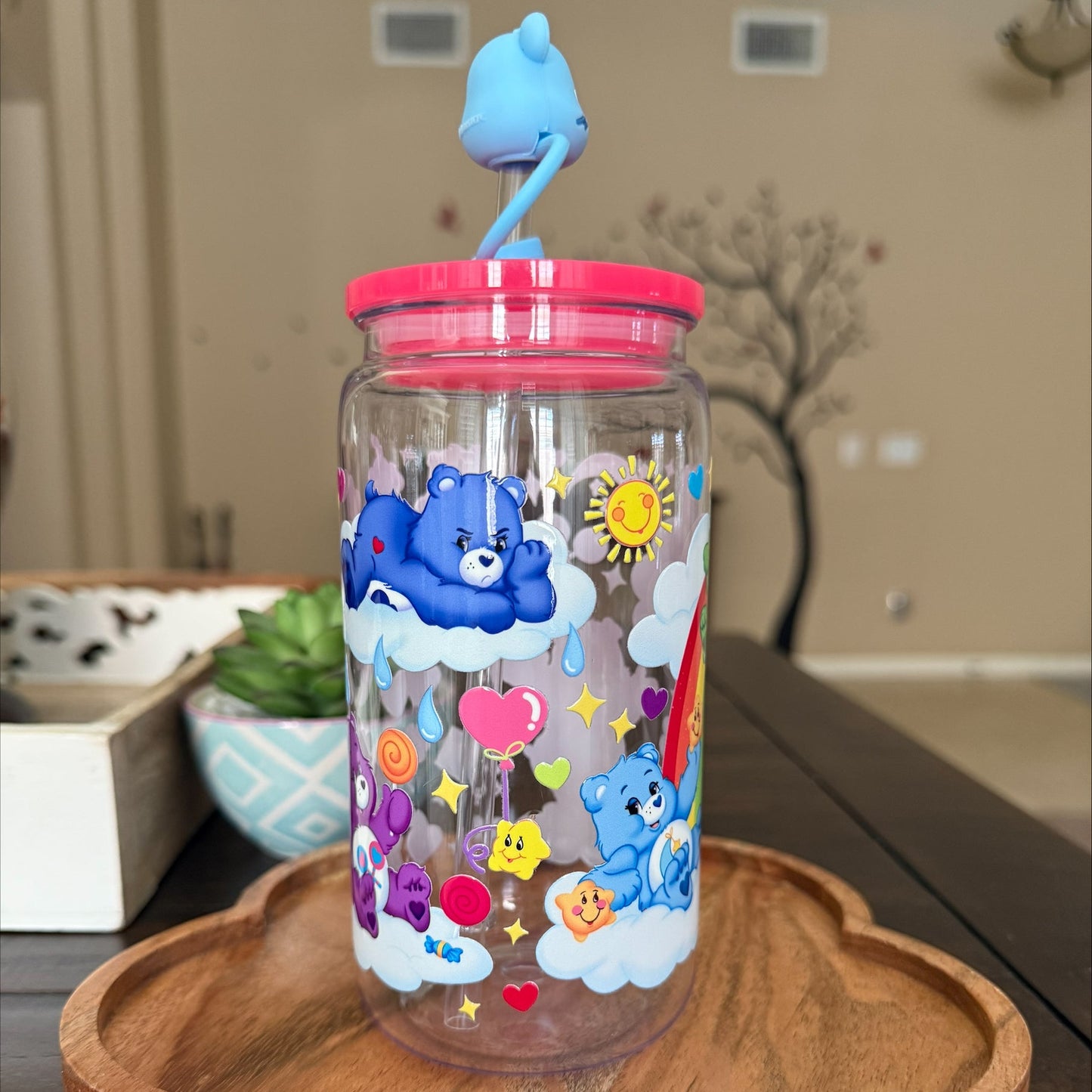 Care bears & Rainbows Acrylic Cup